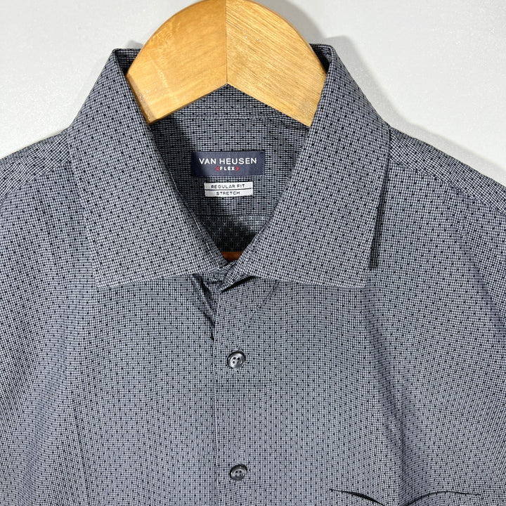 VAN HEUSEN FLEX REGULAR FIT SEMI FORMAL SHIRT