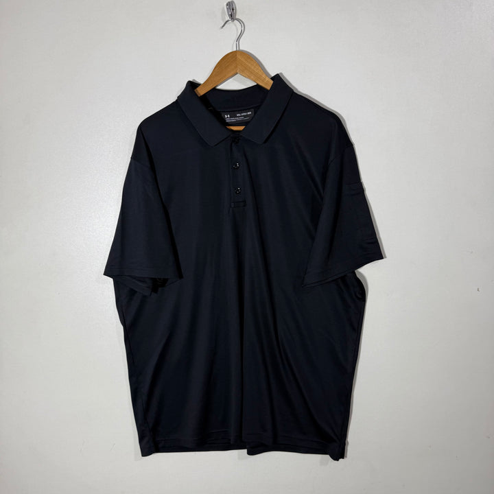 UNDER ARMOUR SPORT POLO TSHIRT BLACK COLOUR