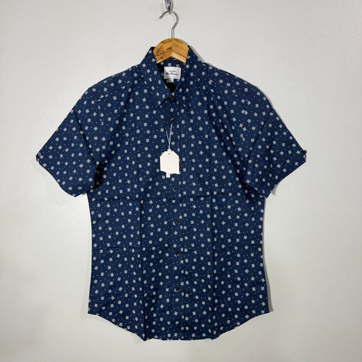 BEN SHERMAN REGULAR FOT HALF SLEEVES COTTON SHIRT BRAND NEW