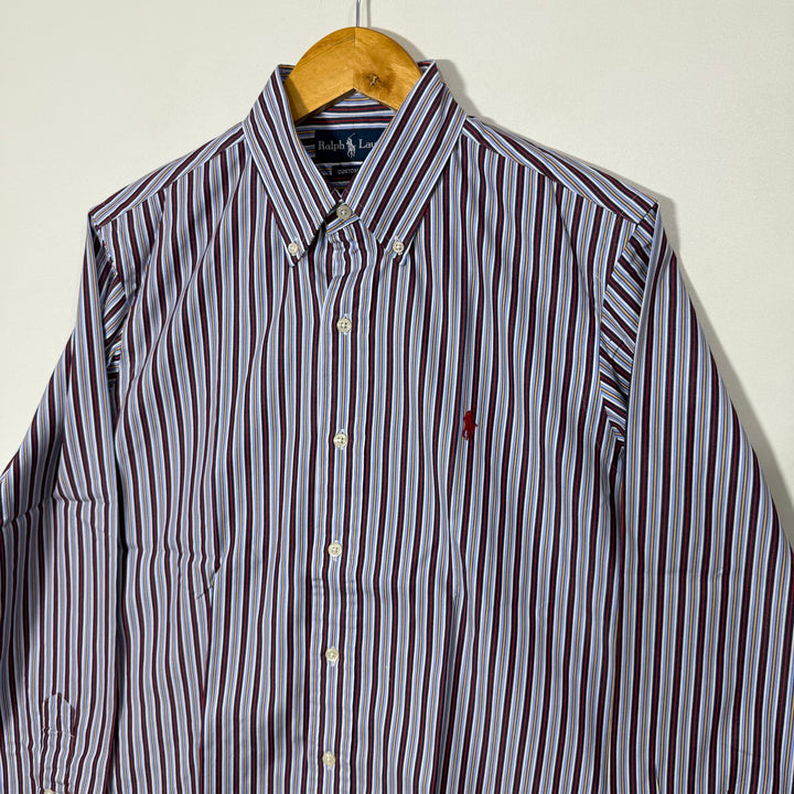 RALPH LAUREN POLO CUSTOM FIT BUTTON DOWN COTTON SHIRT