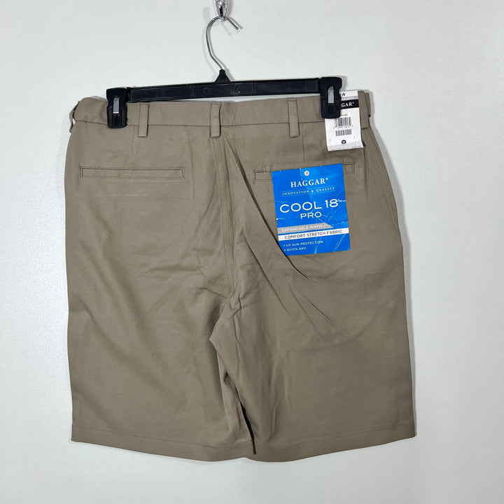 HAGGAR COOL 18 EXPANDABLE WAISTBAND PERFORMANCE SHORT BRAND NEW