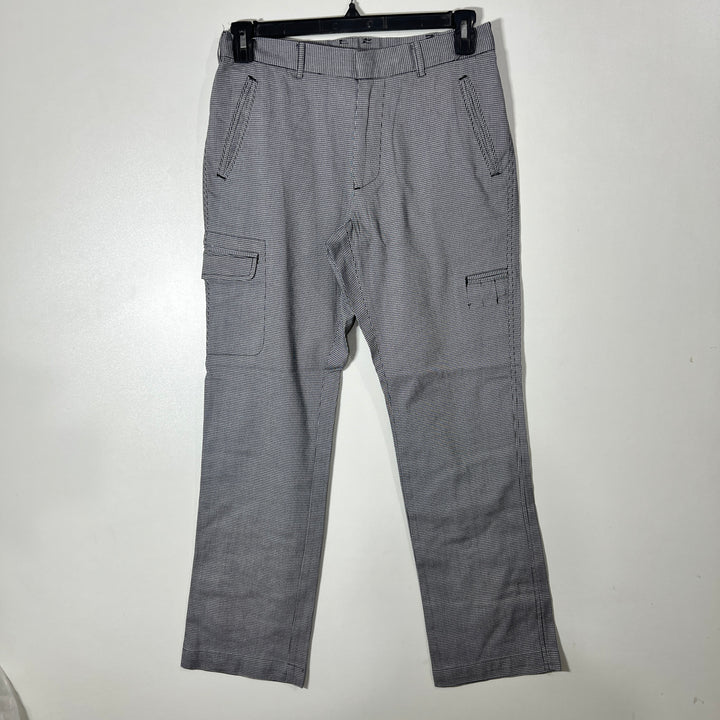 MALE & CO STRAIGHT FIT CHECKERED COTTON CHINO PANT WITH STRETCH