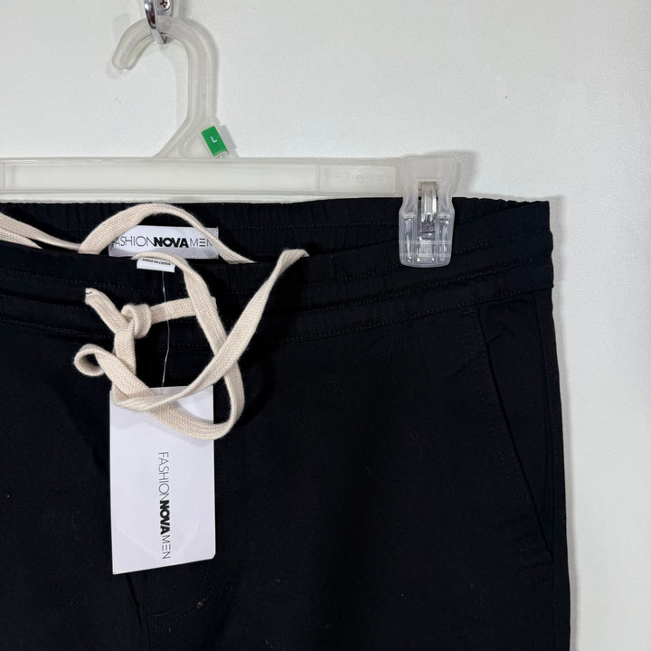 FASHION NOVA MEN COTTON PANT BRAND NEW BLACK COLOUR WITH STRETCH