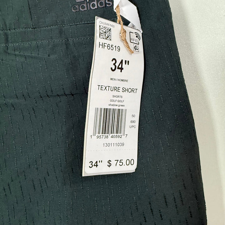 ADIDAS TEXTURED GOLF SHORT BRAND NEW WITH STRETCH GREEN COLOUR (3)
