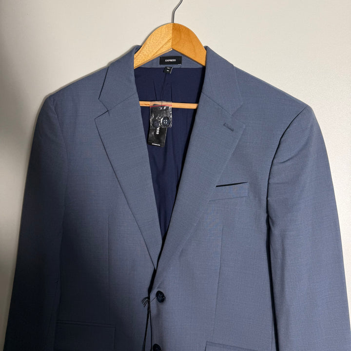 EXPRESS SLIM FIT WRINKLE RESISTANT MACHINE WASHABLE 4 WAY STRETCH BLAZER COAT BRAND NEW
