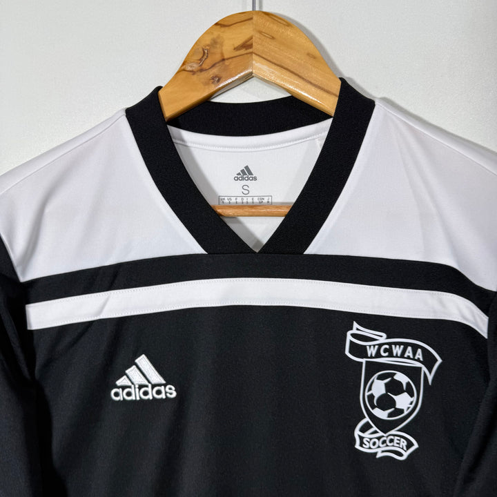 ADIDAS CLIMALITE  V NECK FOOTBALL TSHIRT