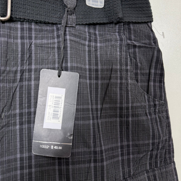 BEVERLY HILLS POLO CLUB CHECKERED CARGO COTTON SHORT BRAND NEW