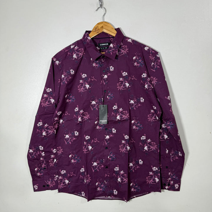 CONNOR SLIM FIT PRINTED CASUAL COTTON SHIRT BRAND NEW