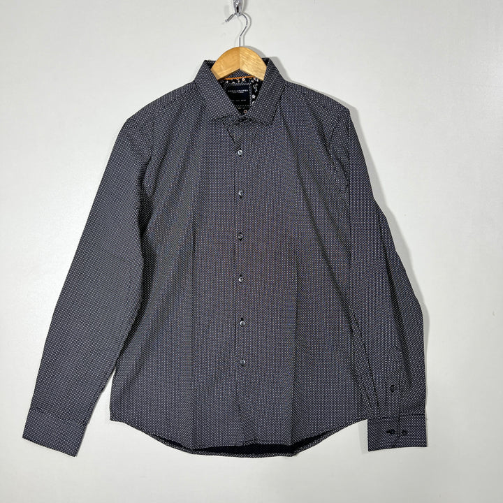 DENIM & FLOWER CASUAL COTTON SHIRT