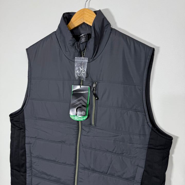 SOLARIS SLEEVES LESS PUFFER JACKET BRAND NEW GREY COLOUR