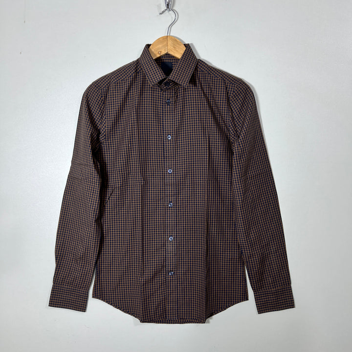 H&M SLIM FIT CHECKERED SHIRT