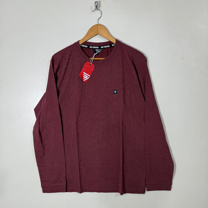RED TORPEDO LONG SLEEVES COTTON TSHIRT BRAND NEW