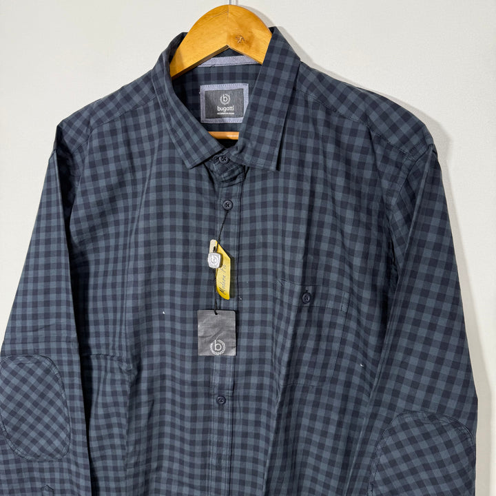 BUGATTI CHECKERED CASUAL COTTON SHIRT BRAND NEW