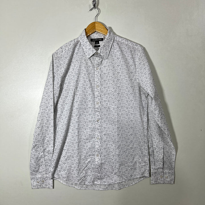 MICHAEL KORS SLIM FIT PRINTED CASUAL COTTON SHIRT