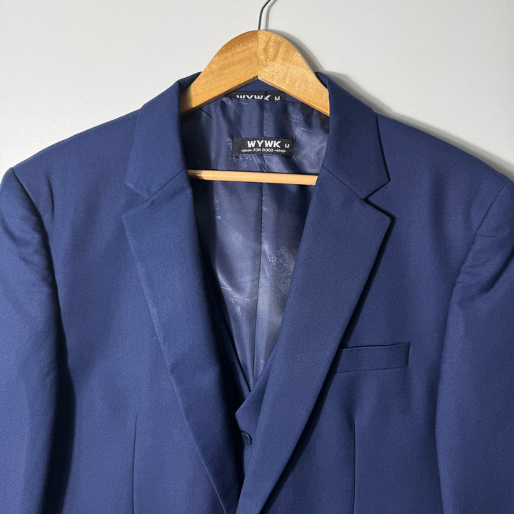 WYWK INNER SLEEVES 4 BUTTON WEST WITH BLAZER COAT BRAND NEW BLUE COLOUR