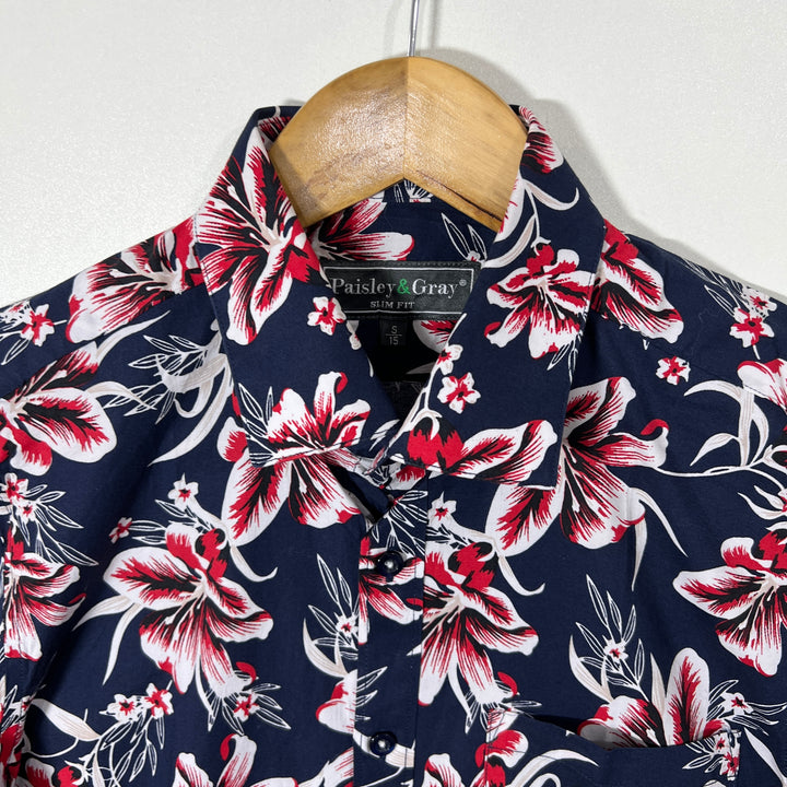 PAISLEY & GRAY SLIM FIT CASUAL COTTON SHIRT