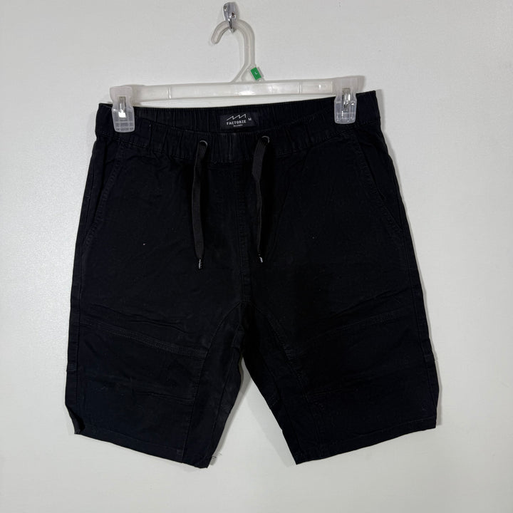 FACTORIE COTTON SHORT WITH STRETCH BLACK COLOUR