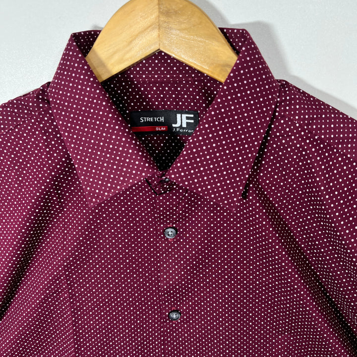 J FERRAR SLIM GIT HALF SLEEVES SHIRT