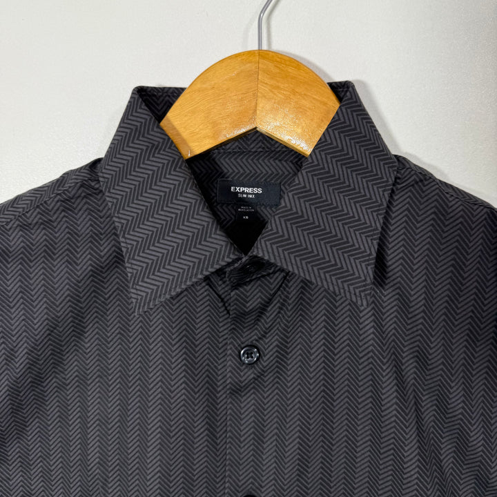 EXPRESS SLIM FIT PRINTED COTTON SHIRT