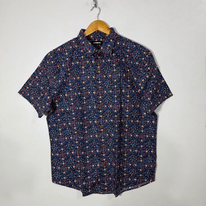 EXPRESS PRINTED  HALF SLEEVES COTTON SHIRT