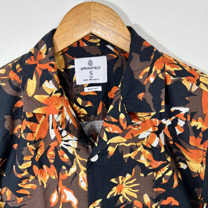 SPRINGFIELD SAFARI COLLAR HALF SLEEVES COTTON SHIRT