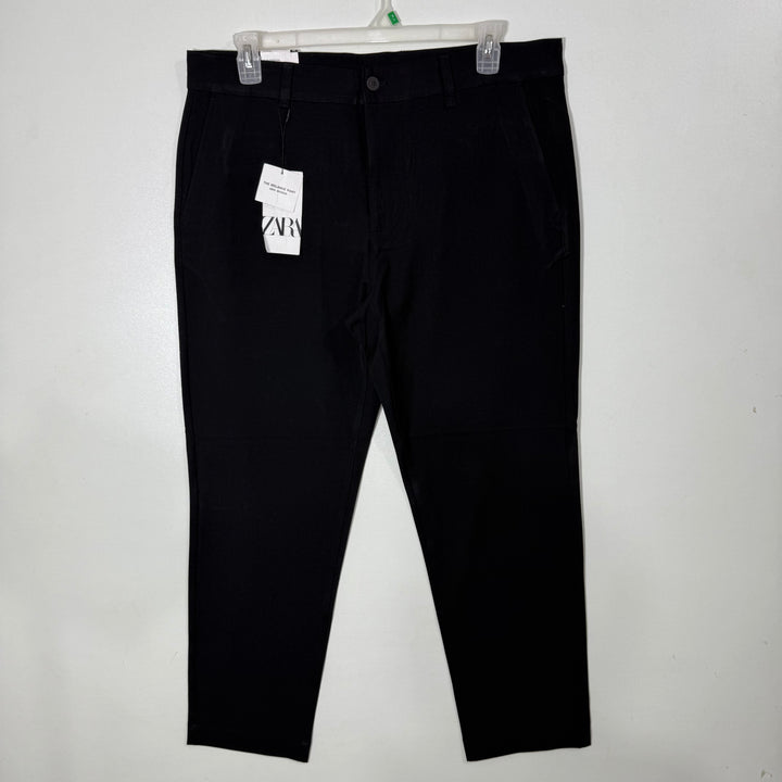 ZARA SLIM FIT THE MELANGE PANT BRAND NEW WITH STRETCH BLEVK COLOUR