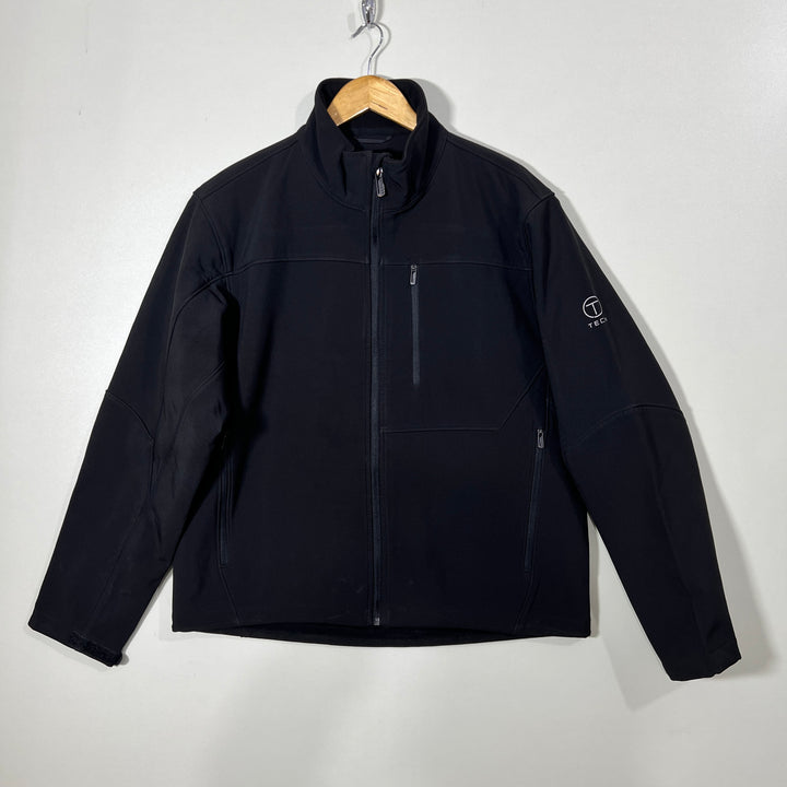 TECH BY TUMI SOFT SHELL WINDBREAKER JACKET INNER FLEECE