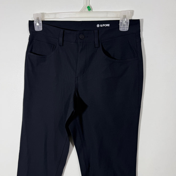 G FORE STRAIGHT FIT PERFORMANCE PANT WITH STRETCH BLACK COLOUR