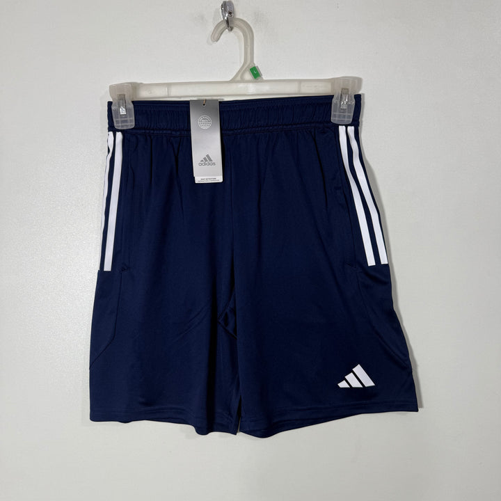ADIDAS AEROREADY SPORT SHORT BRAND NEW WITH SIDE ZIP POCKETS BLUE COLOUR