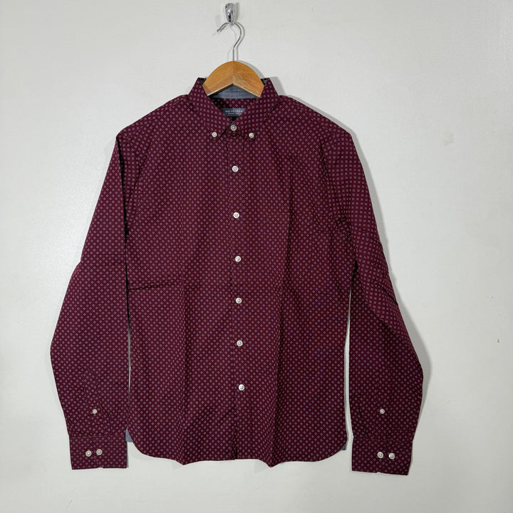 VAN HEUSEN SLIM FIT BUTTON DOWN CASUAL COTTON SHIRT