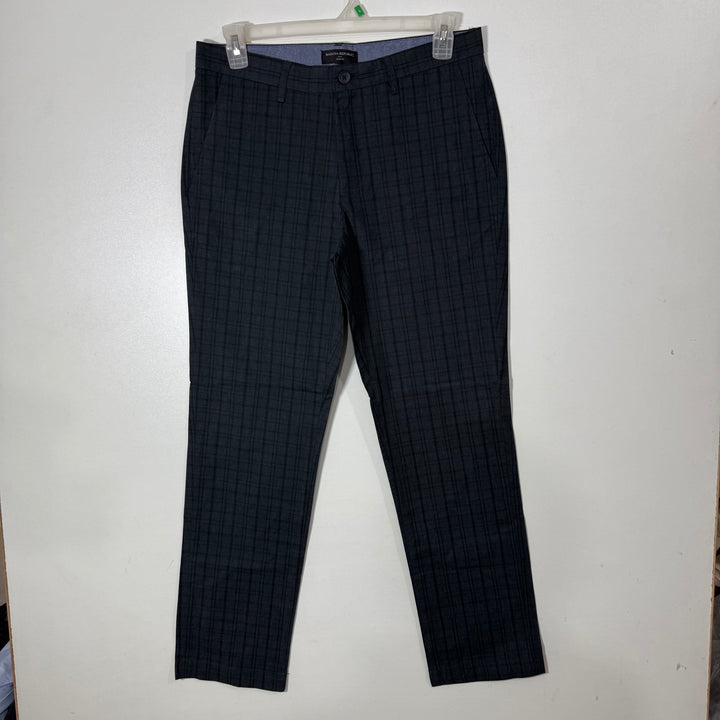 BANANA REPUBLIC AIDEN FIT CHECKERED COTTON CHINO PANT BRAND NEW WITH STRETCH