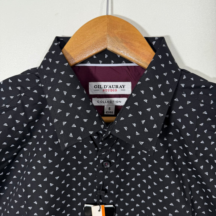 GIL D AURAY PRINTED COTTON SHIRT BRAND NEW WITH STRETCH