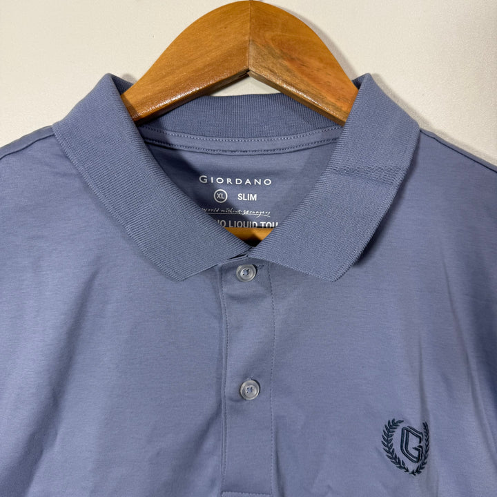 GIORDANO SLIM FIT LIQUID TOUCH COTTON POLO TSHIRT