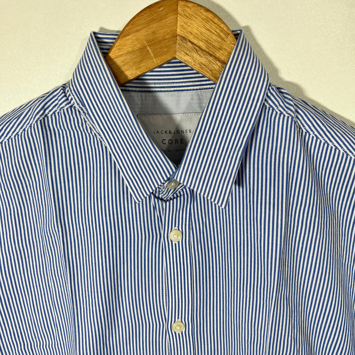 JACK &JONES FORMAL HALF SLEEVES COTTON SHIRT