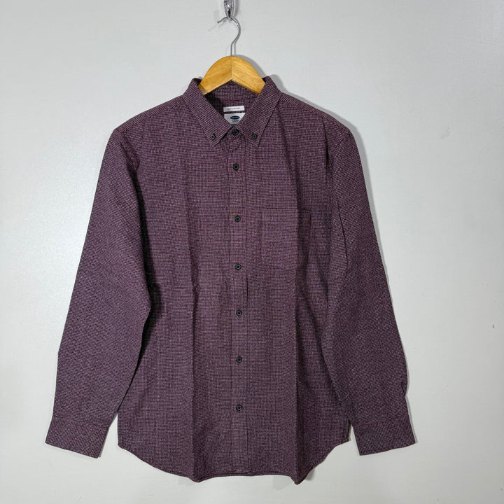 OLD NAVY SLIM FIT BUTTON DOWN TEXTURED SHIRT