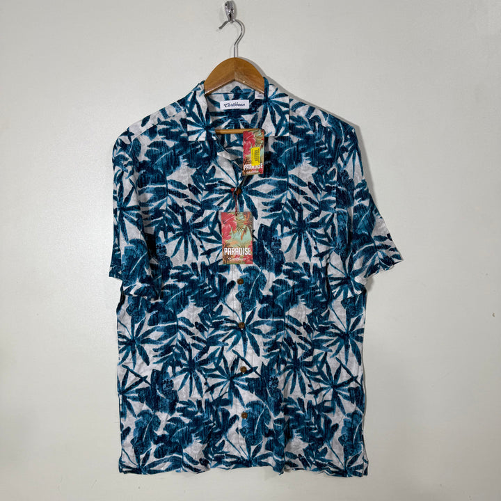 CARIBBEAN SAFARI COLLAR HALF SLEEVES HAWAI SHIRT BRAND NEW