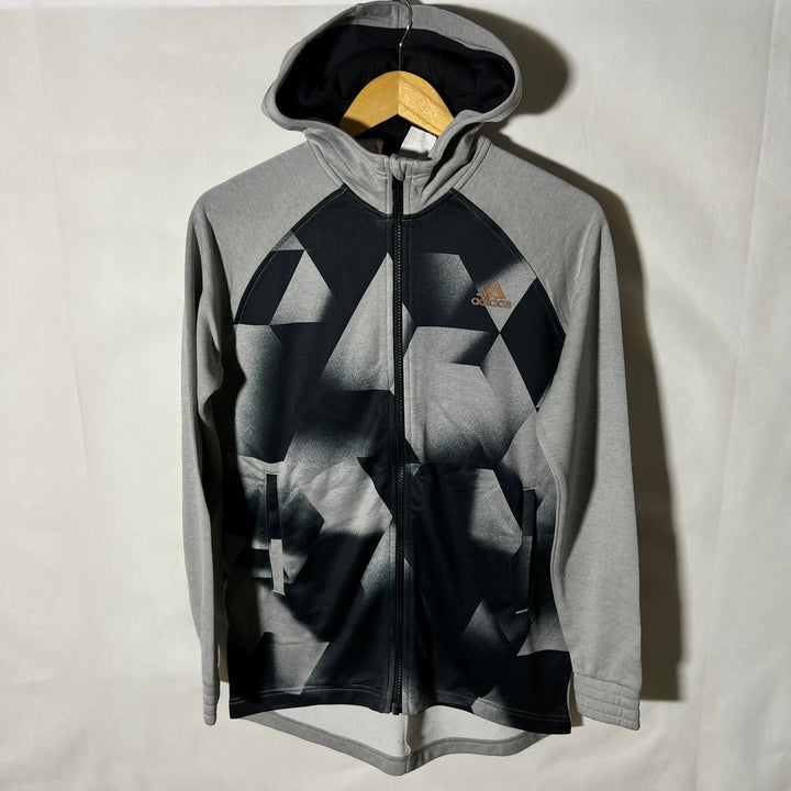 ADIDAS PRINTED SPORT JACKET WITH HOOD