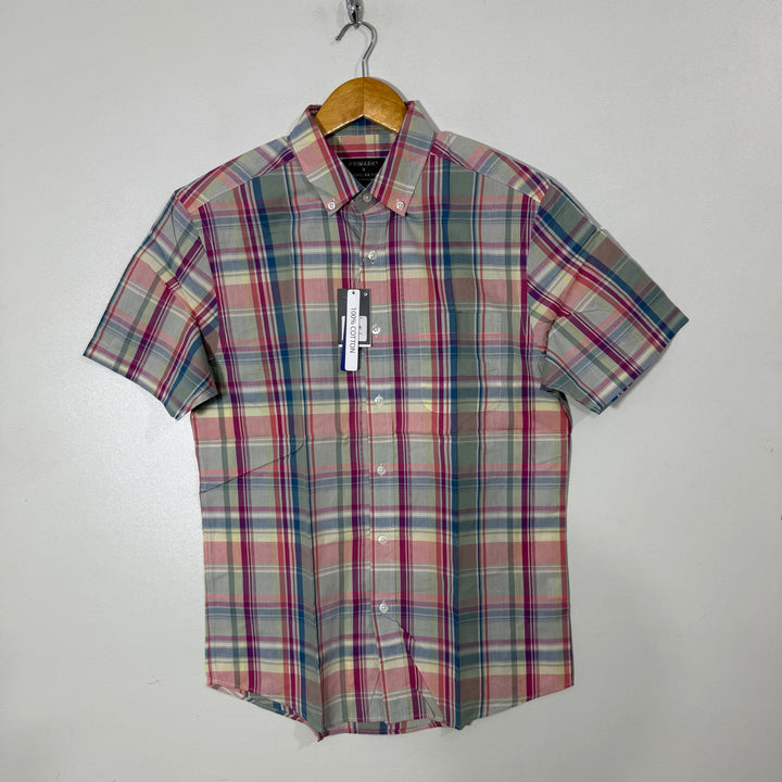 PRIMARK REGULAR FIT BUTTON DOWN HALF SLEEVES SHIRT BRAND NEW
