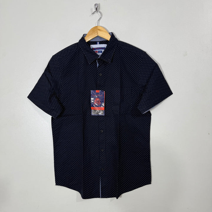 ENGLISH LAUNDRY BUTTON DOWN HALF SLEEVES COTTON SHIRT BRAND NEW BLUE COLOUR