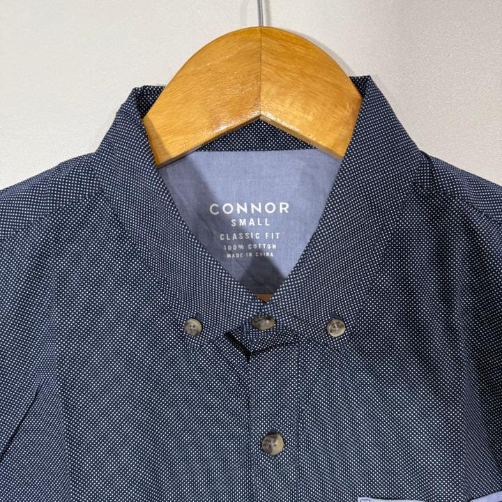 CONNOR CLASSIC FIT BUTTON DOWN CASUAL COTTON SHIRT BRAND NEW BLUE COLOUR