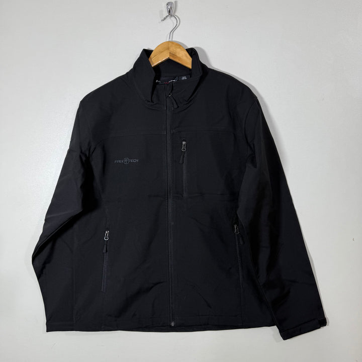 FREE TECH SOFT SHELL WINDBREAKER JACKET INNER FLEECE