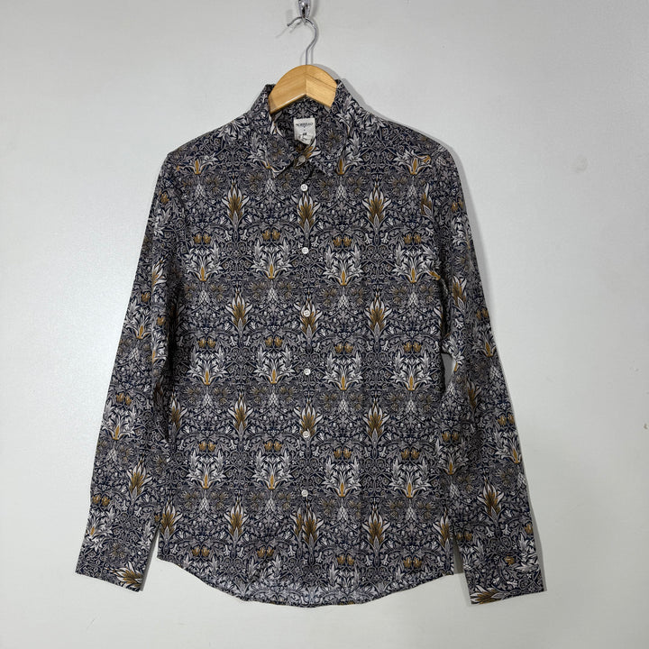 MORRIS & CO PRINTED CASUAL LAWN COTTON SHIRT