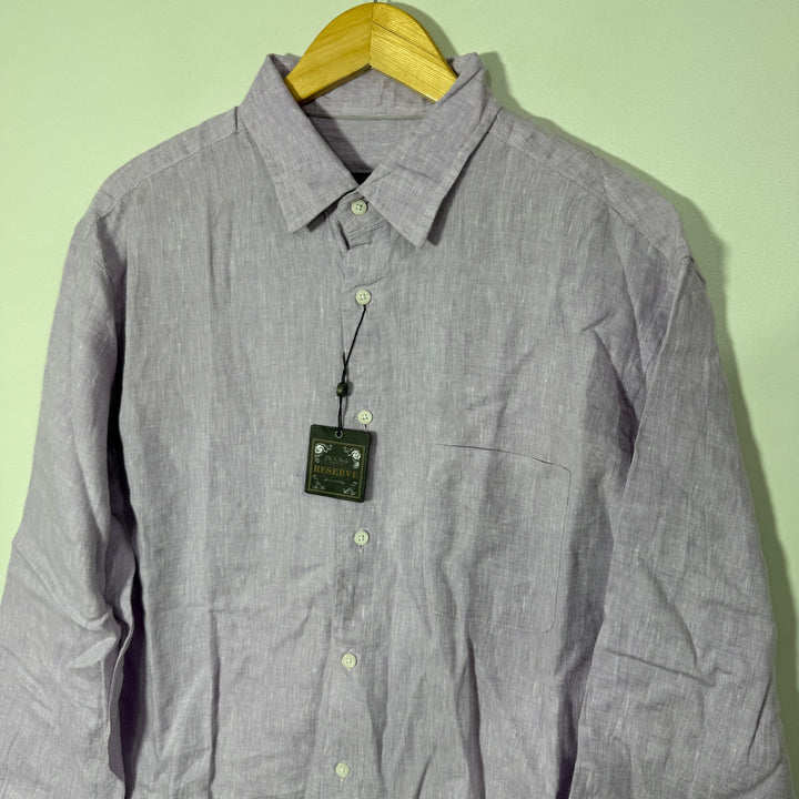 JOS A BANK COTTON LINEN SHIRT BRAND NEW