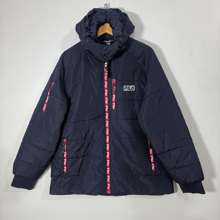 FILA PUFFER JACKET WITH DETACHABLE HOOD BRAND NEW BLUE COLOUR