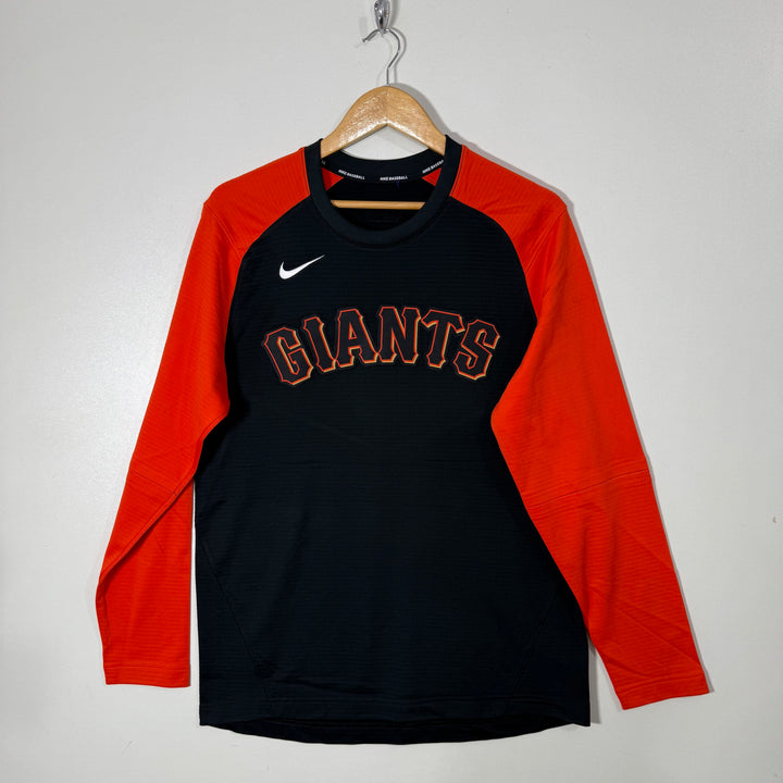 NIKE BASEBALL LONG SLEEVES SPORT TSHIRT INNER FLEECE