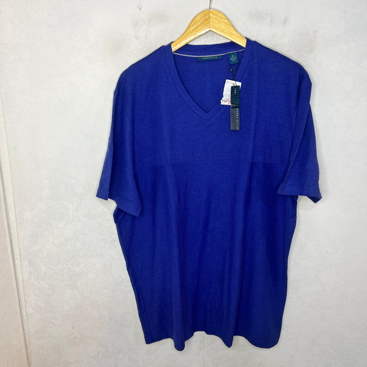 PERRY ELLIS V NECK COTTON TSHIRT BRAND NEW