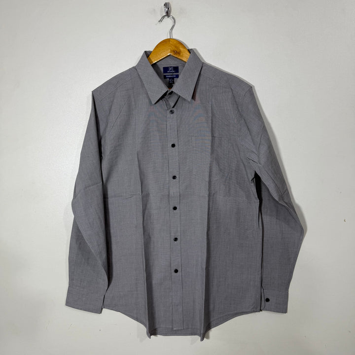GEORGE FORMAL COTTON SHIRT GREY COLOUR