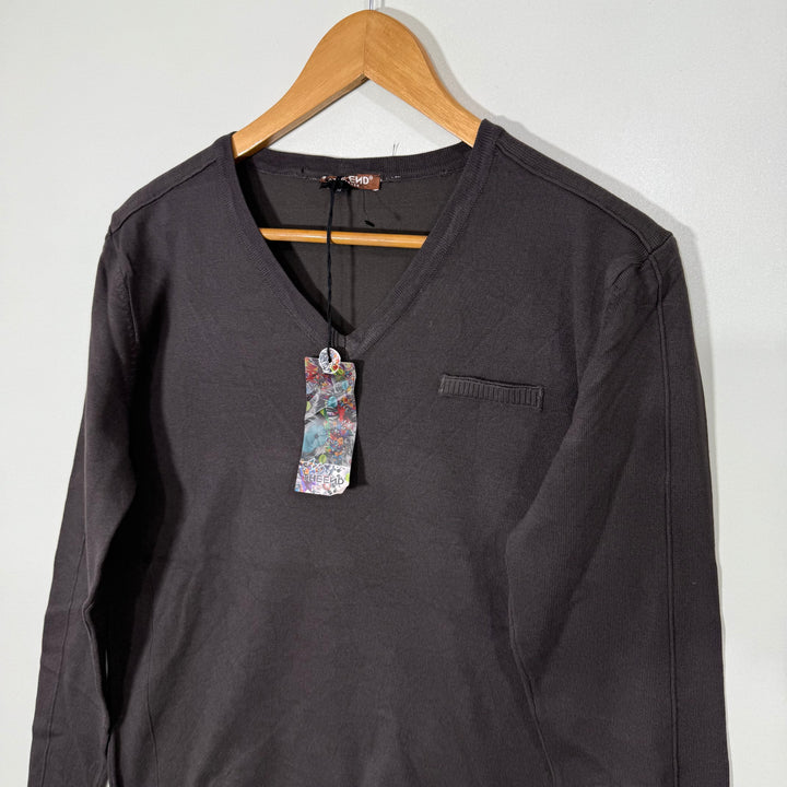 THE END FIRENZE V NECK COTTON SWEATER BRAND NEW