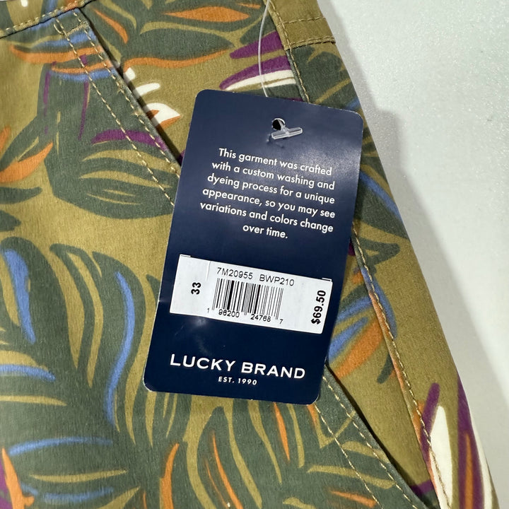 LUCKY BRAND PRINTED PERFORMANCE SHORT BRAND NEW