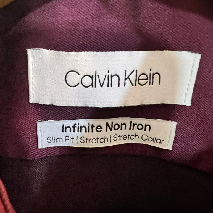 CALVIN KLEIN SLIM FIT INFINITE NON IRON FORMAL COTTON SHIRT